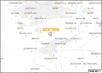 map of Unstone