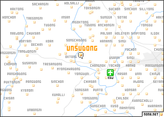 map of Unsu-dong