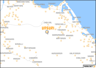 map of Unsu-ri