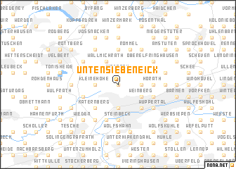 map of Untensiebeneick