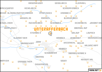 map of Unterafferbach