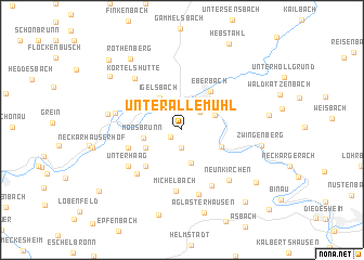 map of Unterallemühl