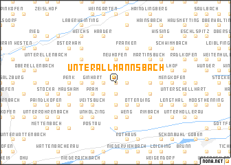 map of Unterallmannsbach