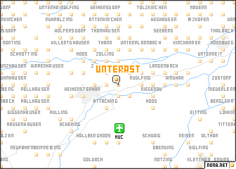 map of Unterast