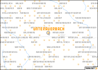 map of Unterauerbach