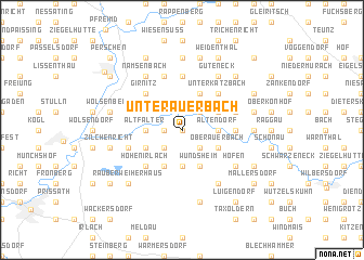 map of Unterauerbach