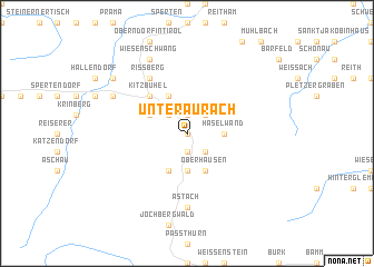 map of Unteraurach