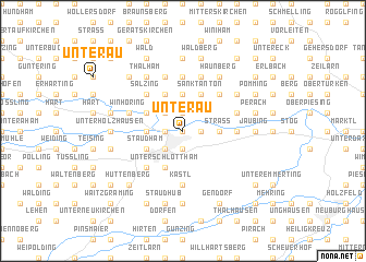 map of Unterau