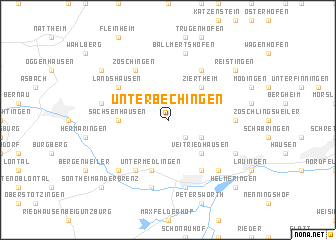 map of Unterbechingen