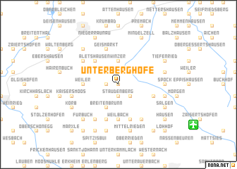 map of Unterberghöfe