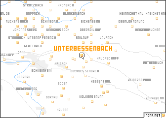 map of Unterbessenbach