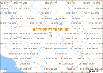 map of Unterbetenbrunn