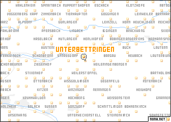 map of Unterbettringen