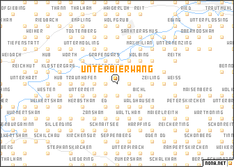 map of Unterbierwang