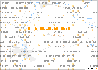 map of Unterbillingshausen