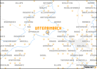 map of Unterbimbach