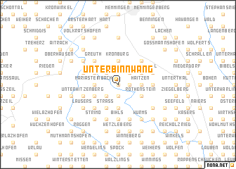 map of Unterbinnwang