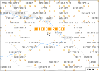 map of Unterböhringen