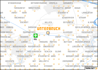 map of Unterbruch