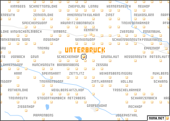 map of Unterbruck