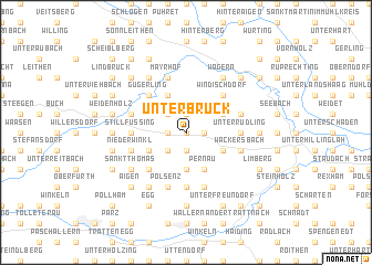 map of Unterbruck