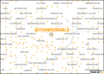 map of Unterbrunnwald