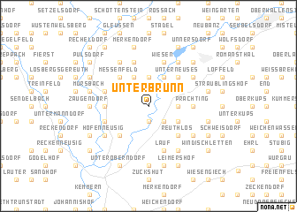 map of Unterbrunn