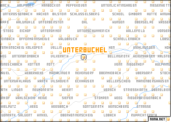 map of Unterbüchel