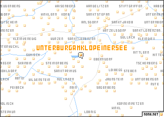 map of Unterburg am Klopeiner See