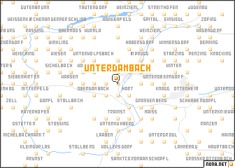 map of Unterdambach