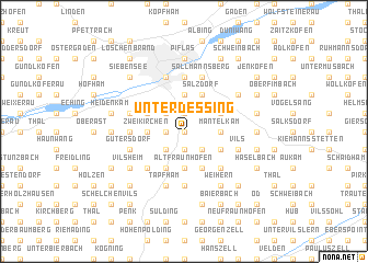 map of Unterdessing