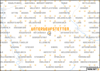 map of Unterdeufstetten