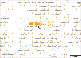 map of Unterdolling