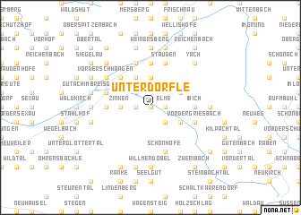 map of Unterdörfle