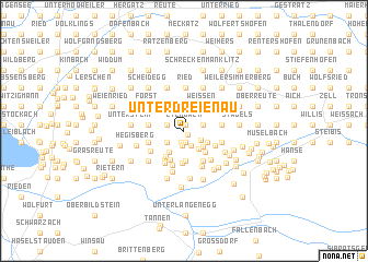 map of Unterdreienau