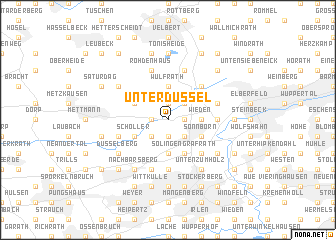 map of Unterdüssel