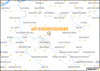 map of Unterehrendingen