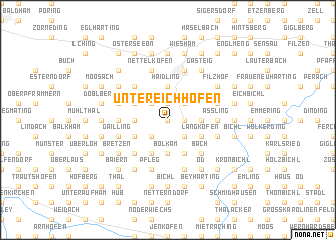 map of Untereichhofen