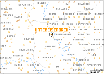 map of Untereisenbach