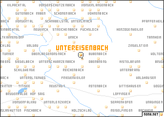 map of Untereisenbach