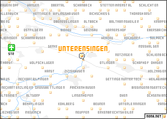 map of Unterensingen