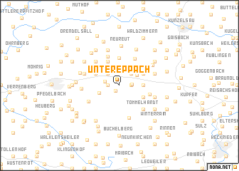 map of Untereppach