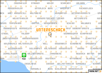 map of Untereschach