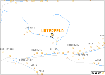 map of Unterfeld