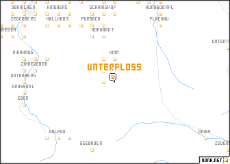 map of Unterfloß