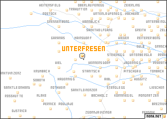 map of Unterfresen