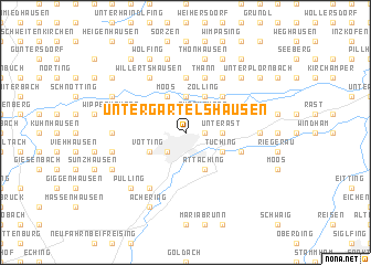 map of Untergartelshausen