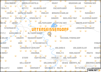 map of Untergeißendorf