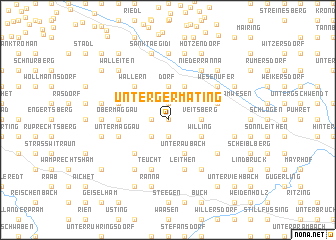 map of Untergermating