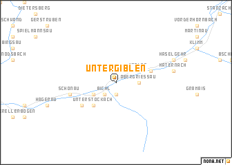 map of Untergiblen